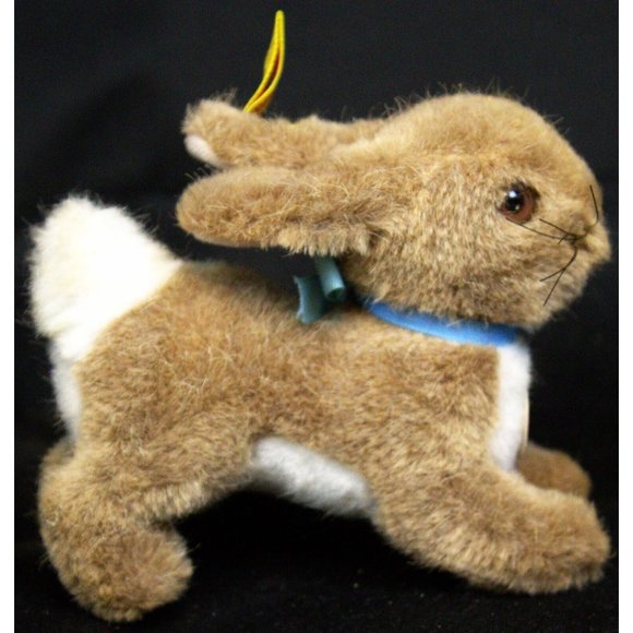 VTG NWT Steiff Austria Hoppy Tan Brown & White Bunny Rabbit Plush 4" 1500/13 - Picture 12 of 16